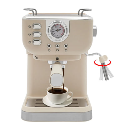 Viral Vault™ Espresso Machine with Milk Frothier