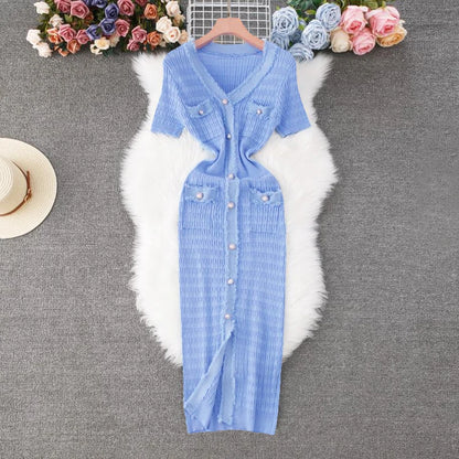 Viral Vault™  YuooMuoo 2025 New Arrival Women Knitted Long Dress