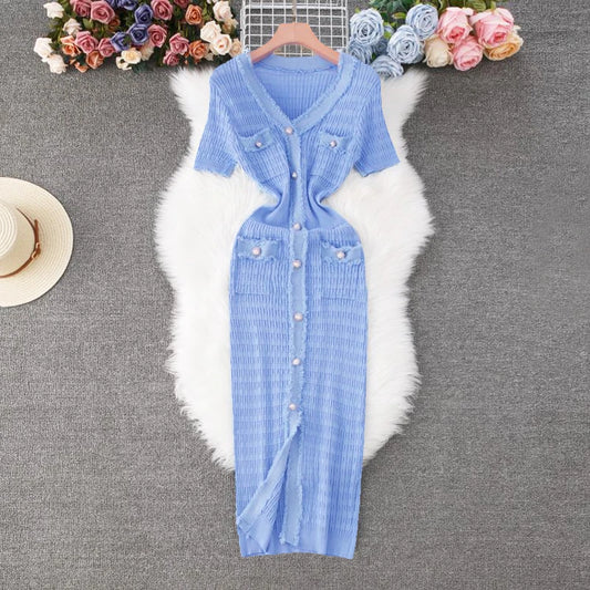 Viral Vault™  YuooMuoo 2025 New Arrival Women Knitted Long Dress