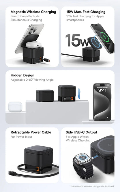 Viral Vault™ Baseus 25W 2 in 1 Magnetic Wireless Charger