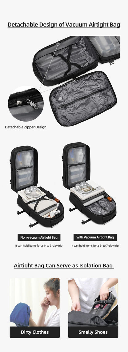 Viral Vault™ vacuum compression business backpacks