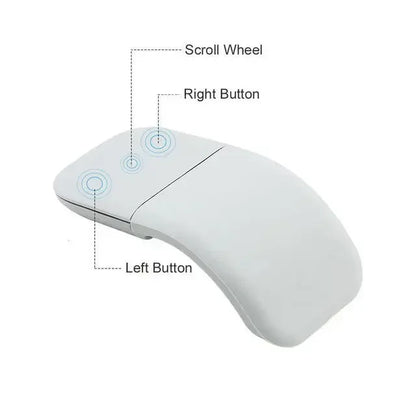 Viral Vault™ Foldable Wireless Ergonomic Arc Touch Computer Mouse