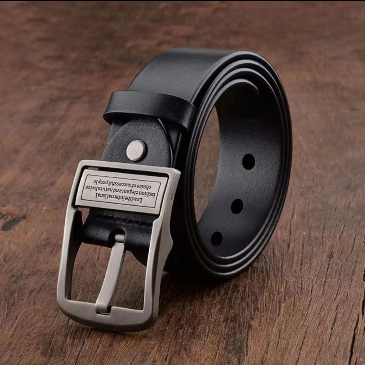 Viral Vault™ Leather Cowhide Men's Belt