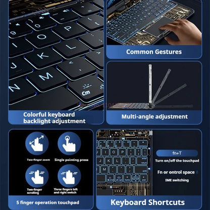 Viral Vault™ Clear Rotating iPad Keyboard Case