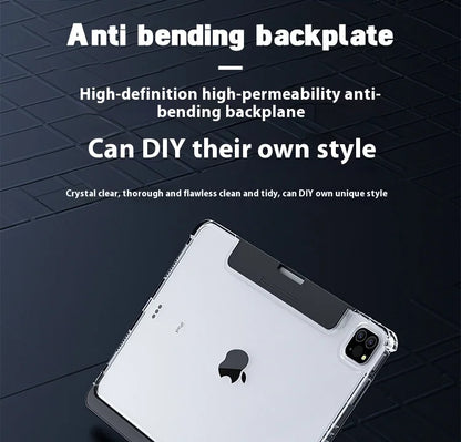 Viral Vault™ Clear Rotating iPad Keyboard Case