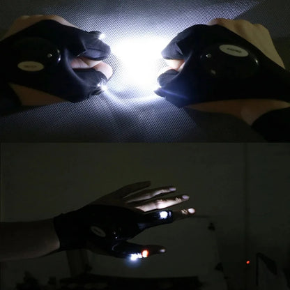 Viral Vault™ LED Flashlight Luminous Running Gloves