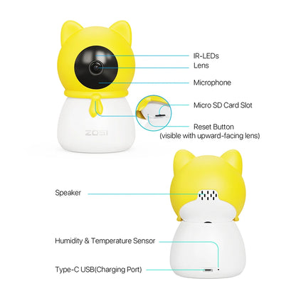 Viral Vault™  ZOSI 4MP Smart Baby Monitor