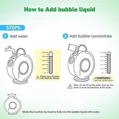 Viral Vault™ 360° Portable Electric Bubble Machine