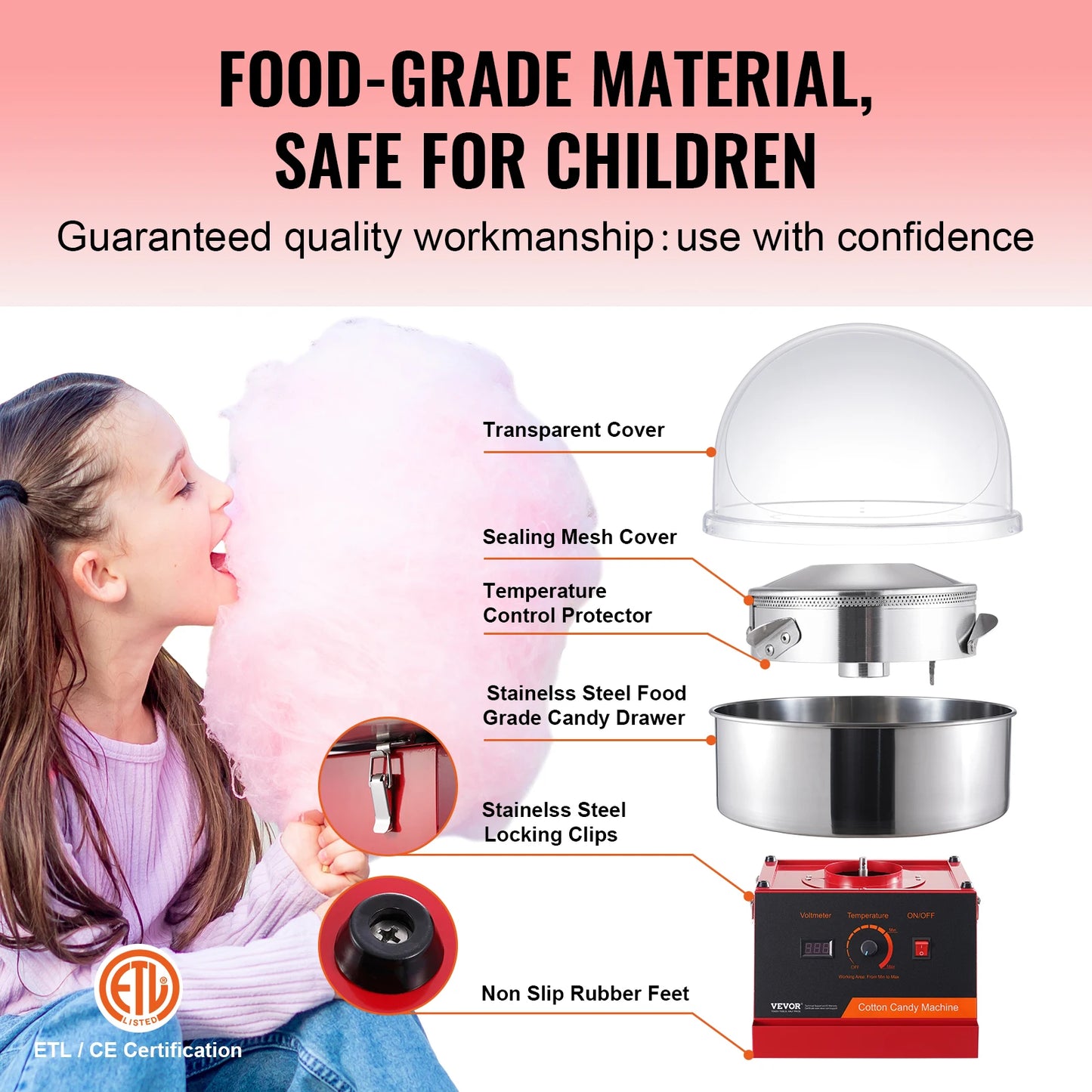 Viral Vault™ Electric Cotton Candy Machine