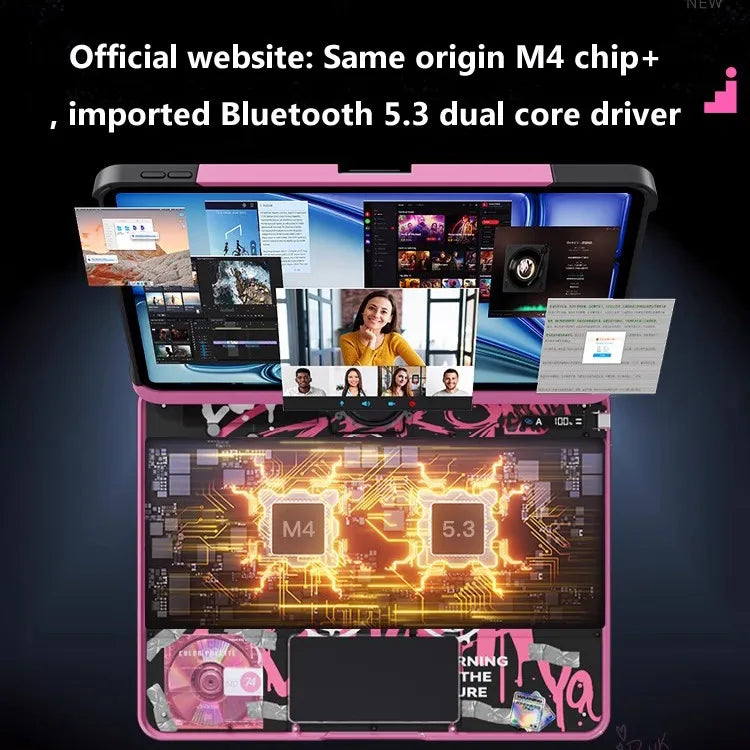 Viral Vault™ Backlit Keyboard for iPad 11th Generation 2025