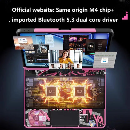 Viral Vault™ Backlit Keyboard for iPad 11th Generation 2025