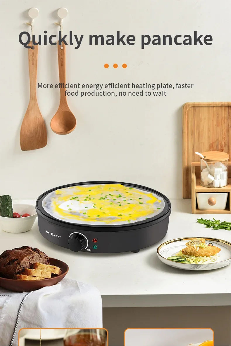 Viral Vault™  Houselin 12 Inch Crepe Maker