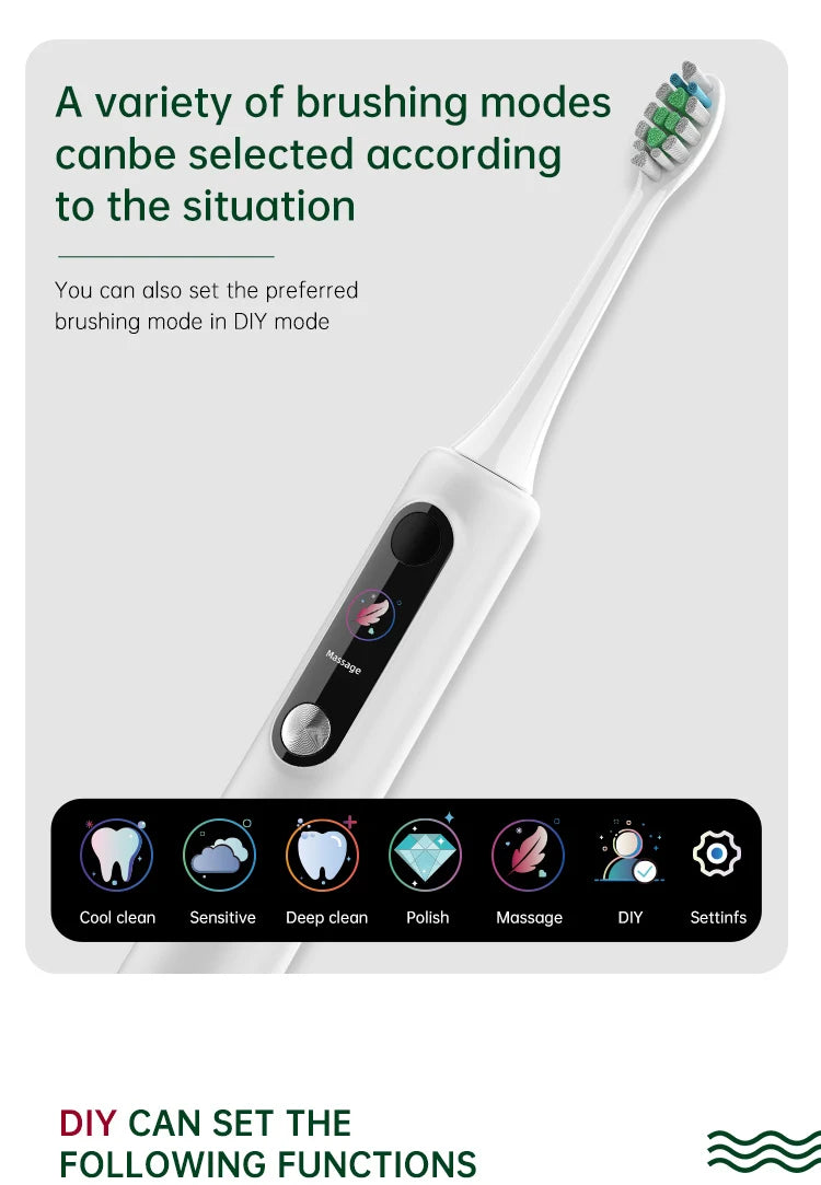 Viral Vault™ Intelligent Magnetic Suspension Ultrasonic Electric Toothbrush