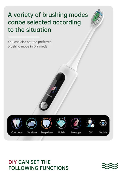 Viral Vault™ Intelligent Magnetic Suspension Ultrasonic Electric Toothbrush