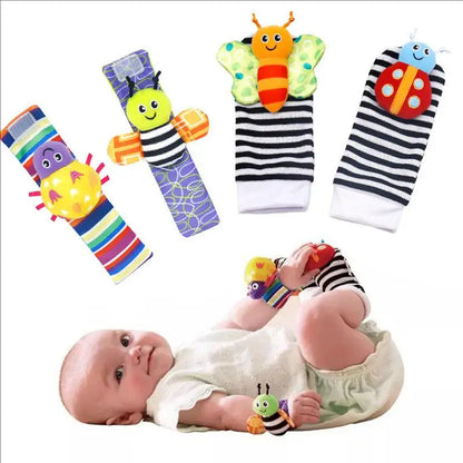 Viral Vault™  Cute Stuffed Animals Baby Rattle Socks