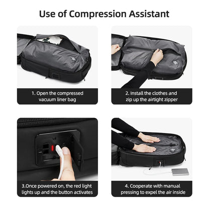 Viral Vault™ vacuum compression business backpacks