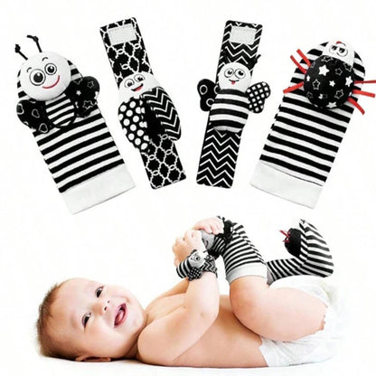 Viral Vault™  Cute Stuffed Animals Baby Rattle Socks