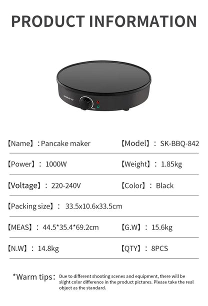 Viral Vault™  Houselin 12 Inch Crepe Maker