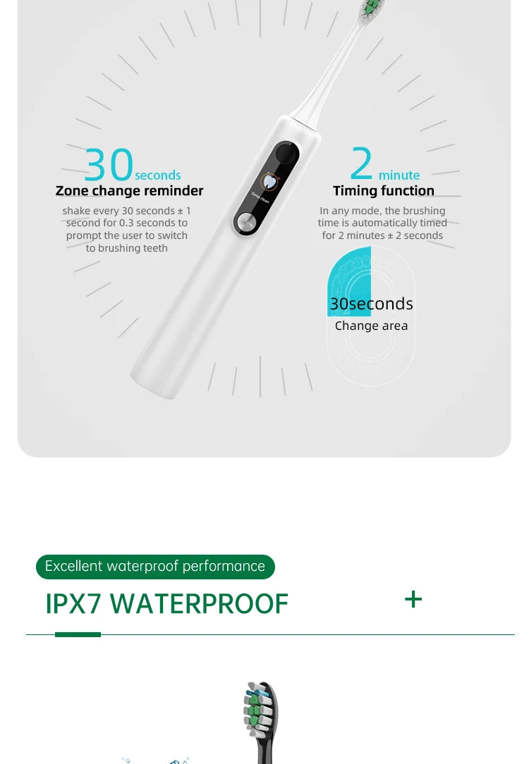 Viral Vault™ Intelligent Magnetic Suspension Ultrasonic Electric Toothbrush