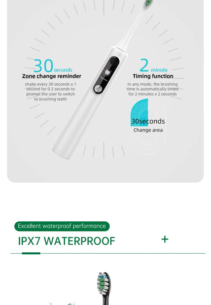 Viral Vault™ Intelligent Magnetic Suspension Ultrasonic Electric Toothbrush