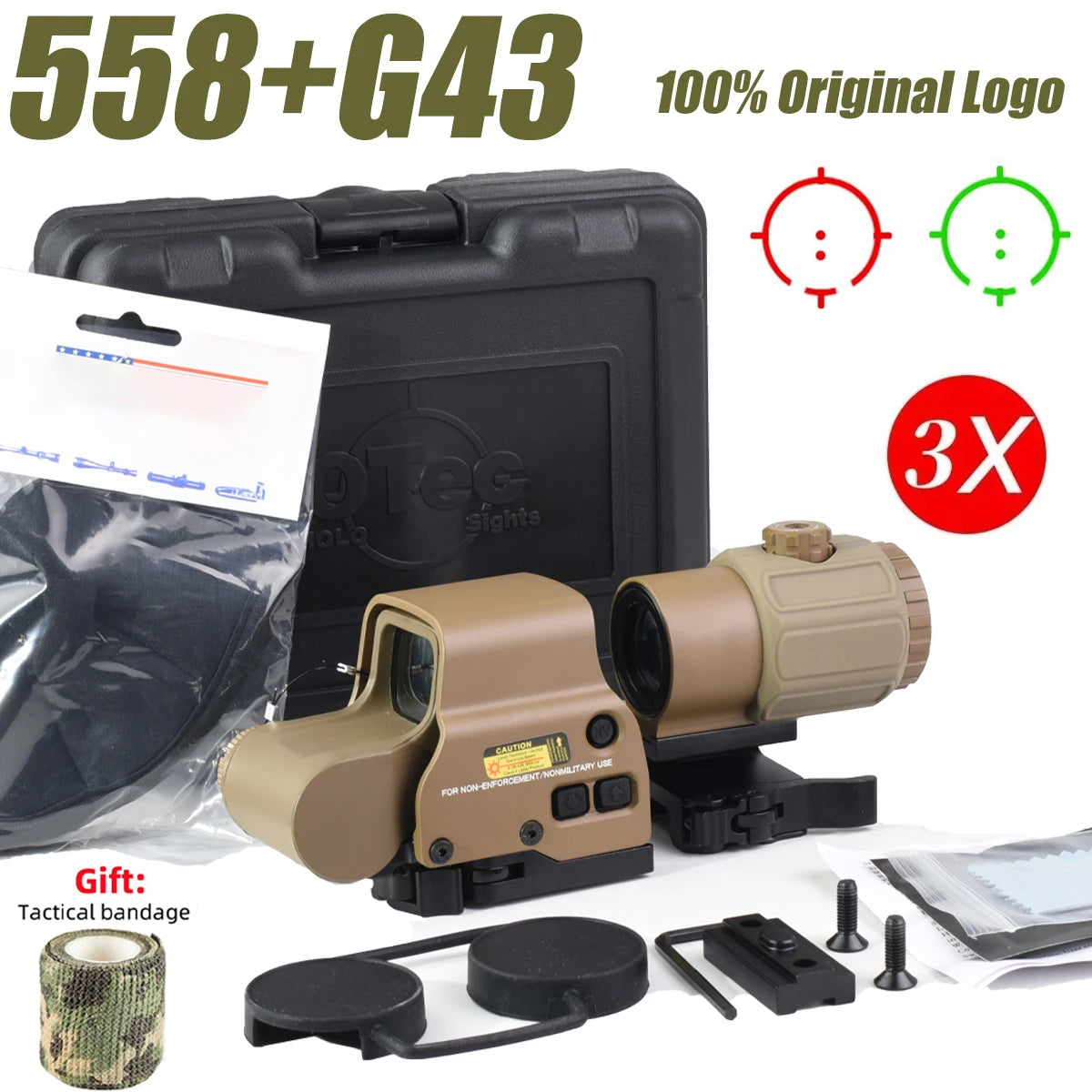 Viral Vault™ Tactical Holographic Green Red Dot Sight Hunting