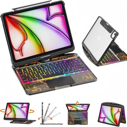 Viral Vault™ Clear Rotating iPad Keyboard Case