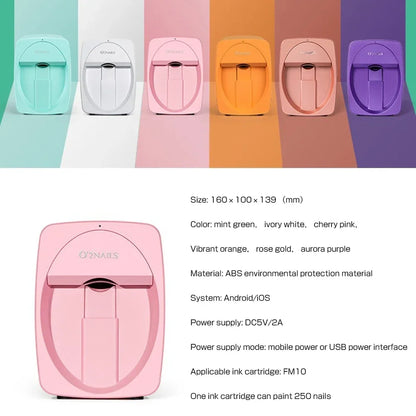 Viral Vault™  Portable 3D Painted Nail Printer