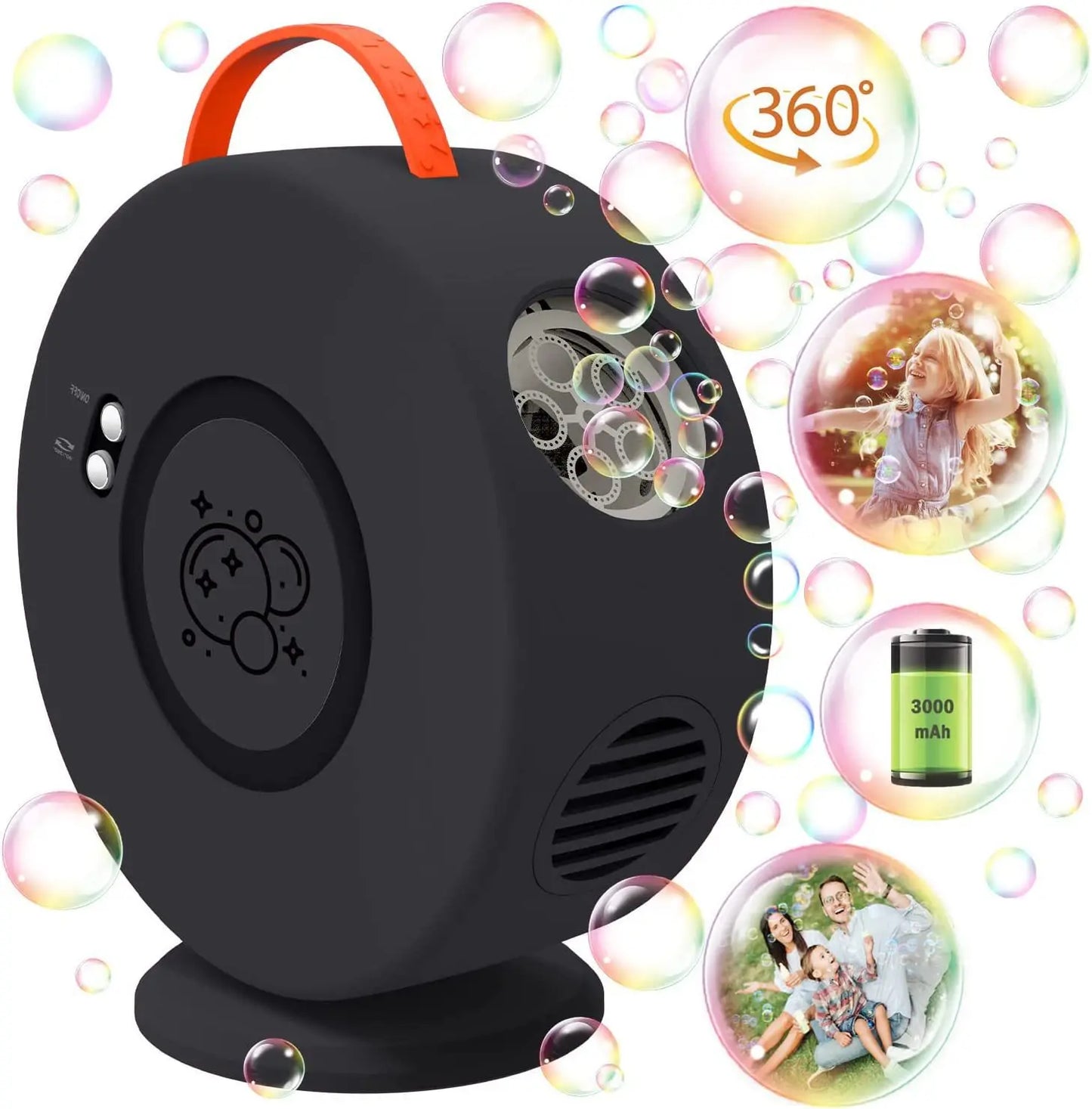 Viral Vault™ 360° Portable Electric Bubble Machine