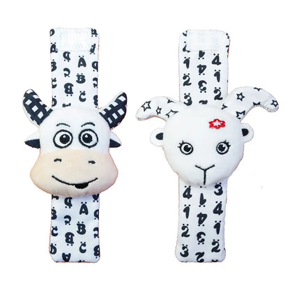 Viral Vault™  Cute Stuffed Animals Baby Rattle Socks