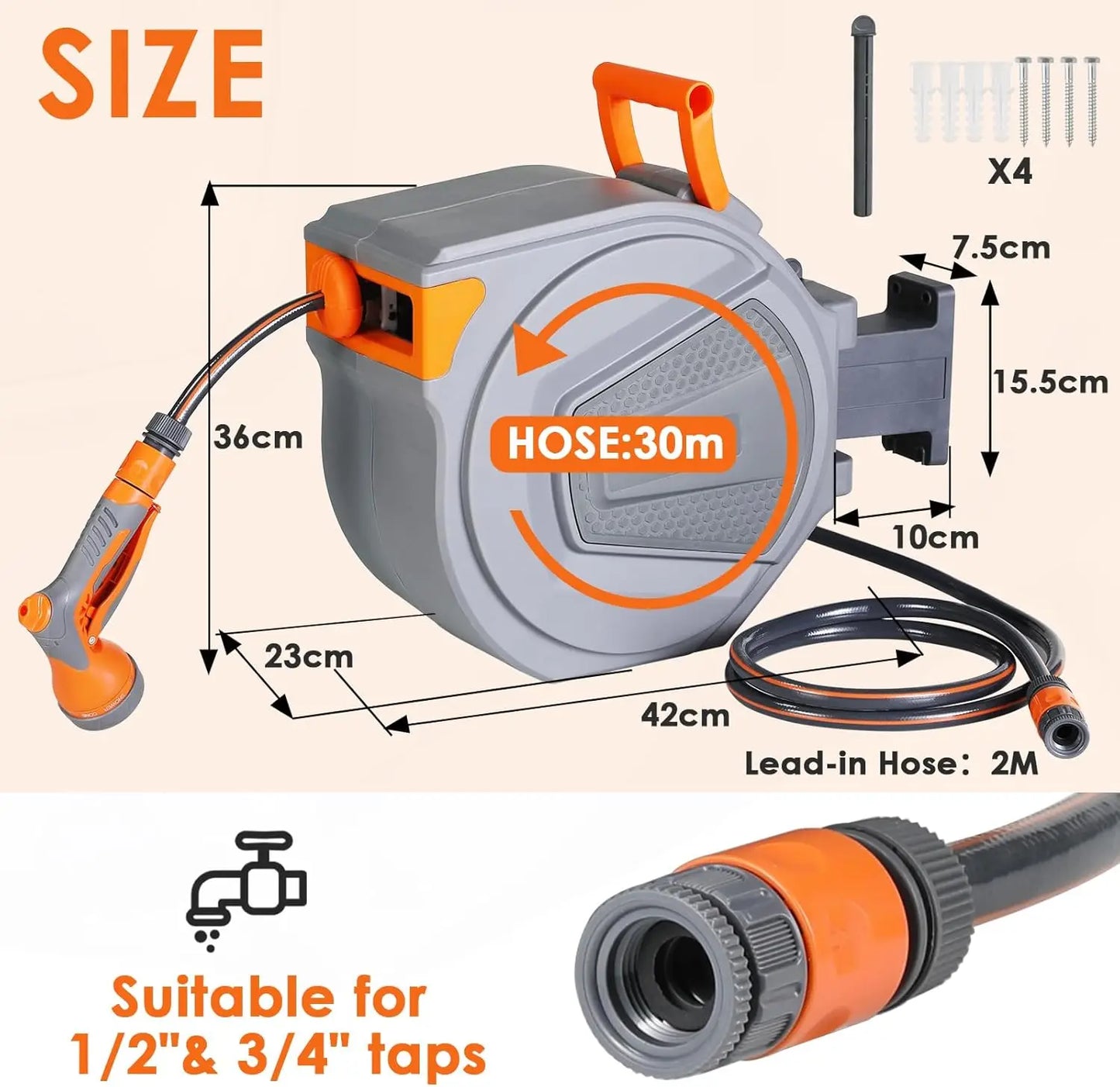 Viral Vault™ Retractable Garden Hose