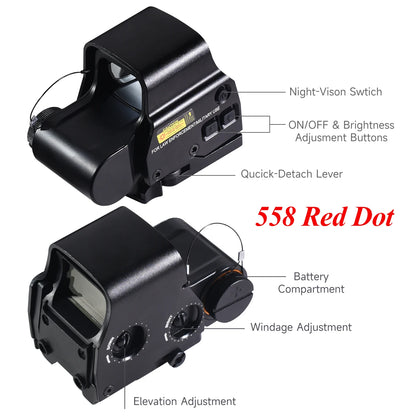 Viral Vault™ Tactical Holographic Green Red Dot Sight Hunting