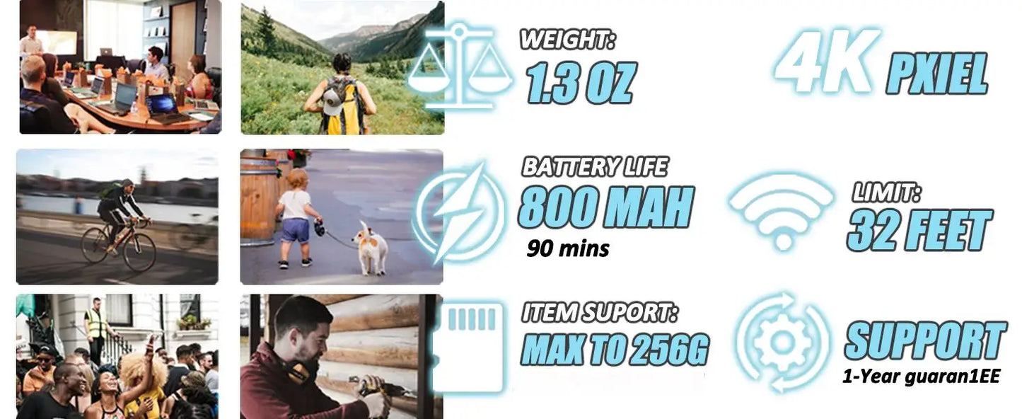 Viral Vault™  Small Vlog Wireless Camera