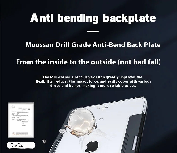 Viral Vault™ Clear Rotating iPad Keyboard Case