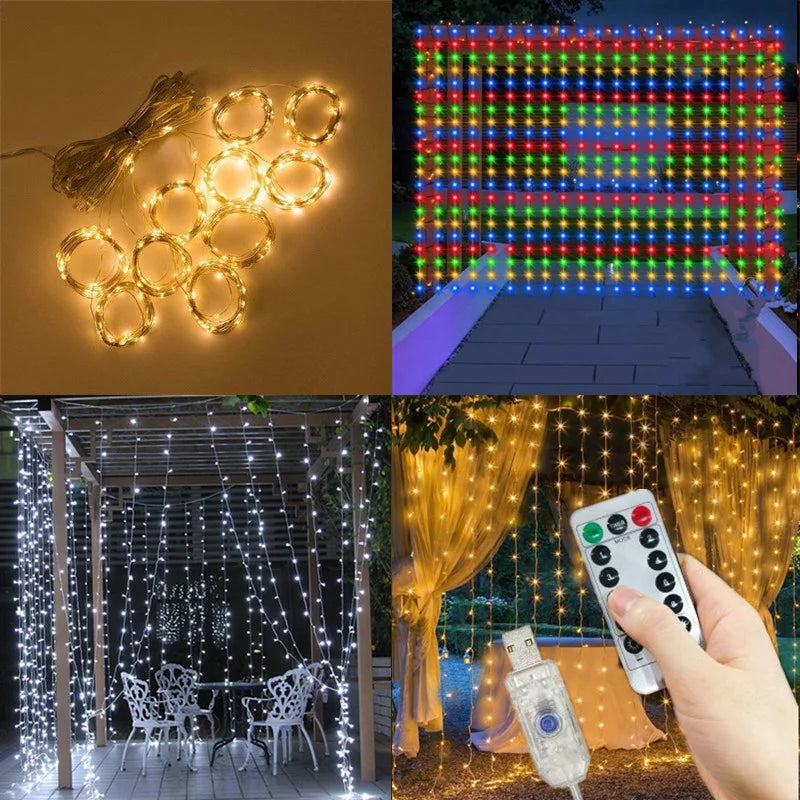 Viral Vault™  Curtain Light Decoration