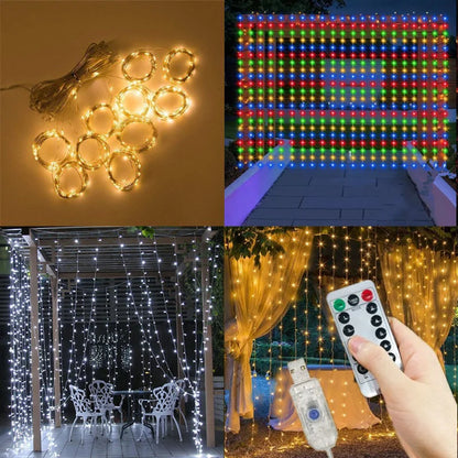 Viral Vault™  Curtain Light Decoration
