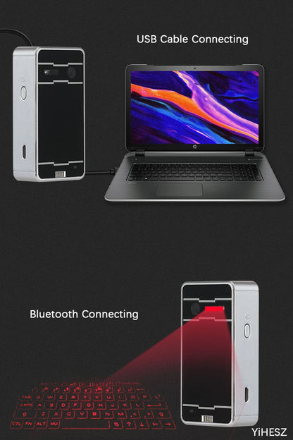 Viral Vault™ Virtual Laser Keyboard Bluetooth Wireless Touch Projector