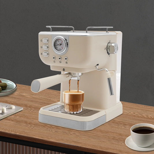 Viral Vault™ Espresso Machine with Milk Frothier