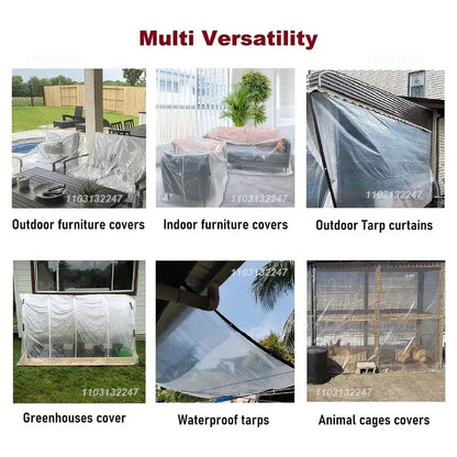 Viral Vault™ Thicken Transparent Waterproof Poly Tarp