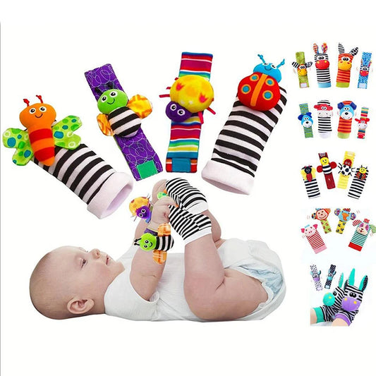 Viral Vault™  Cute Stuffed Animals Baby Rattle Socks