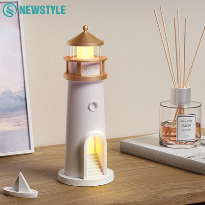 Viral Vault™ Night Lights Moon Projection Lighthouse