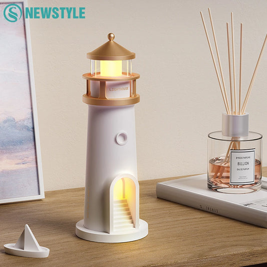 Viral Vault™ Night Lights Moon Projection Lighthouse