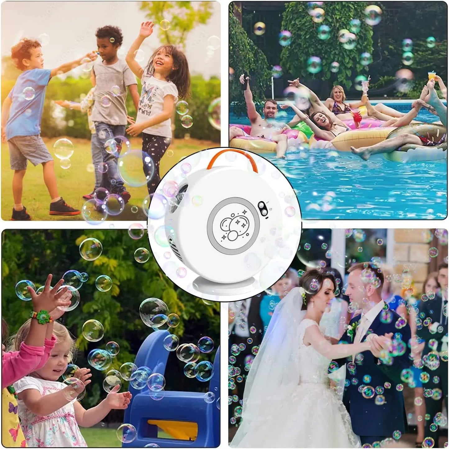 Viral Vault™ 360° Portable Electric Bubble Machine