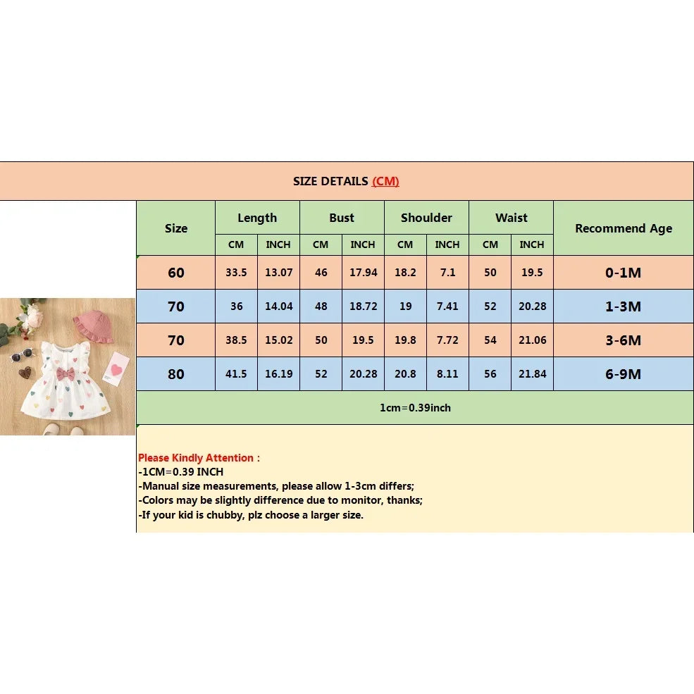 Viral Vault™ 2PCS Dress Clothes Set Newborn Baby Girl