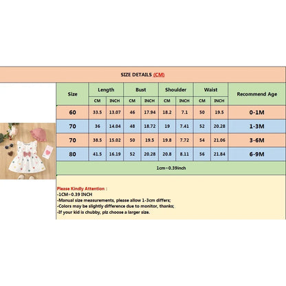Viral Vault™ 2PCS Dress Clothes Set Newborn Baby Girl
