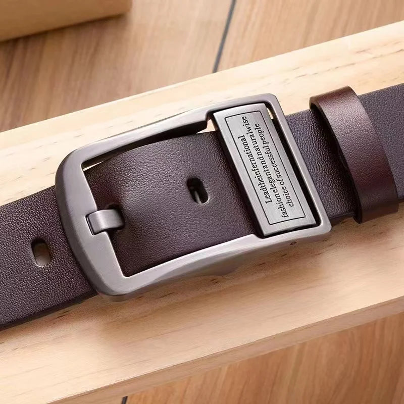 Viral Vault™ Leather Cowhide Men's Belt