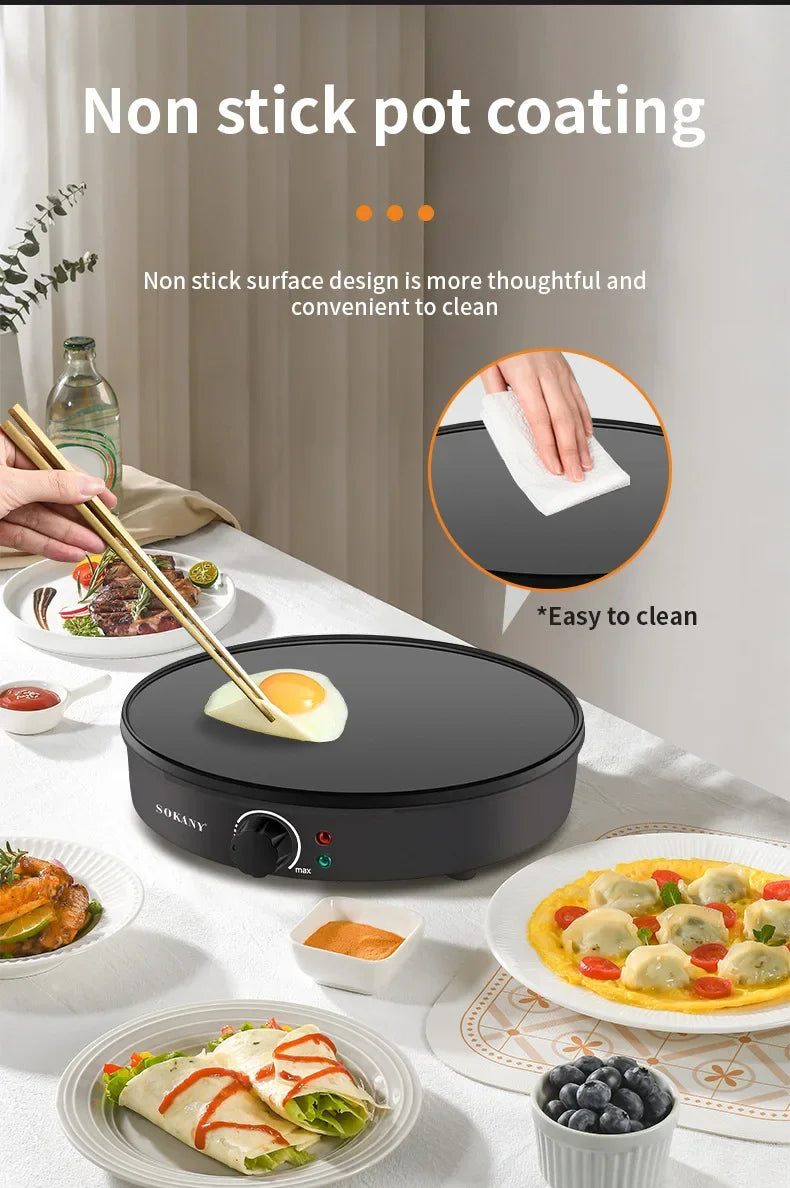 Viral Vault™  Houselin 12 Inch Crepe Maker