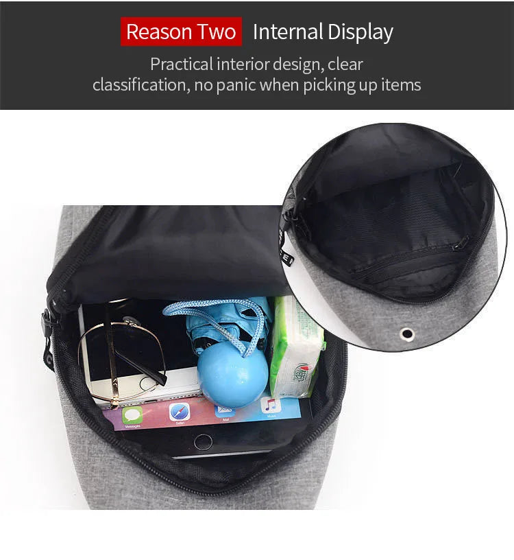 Viral Vault™ Men's Waterproof Large Capacity Fanny Pack
