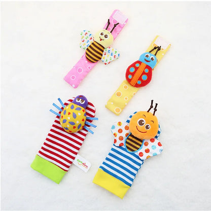 Viral Vault™  Cute Stuffed Animals Baby Rattle Socks