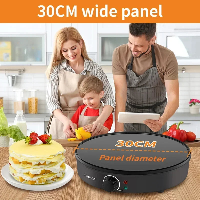 Viral Vault™  Houselin 12 Inch Crepe Maker
