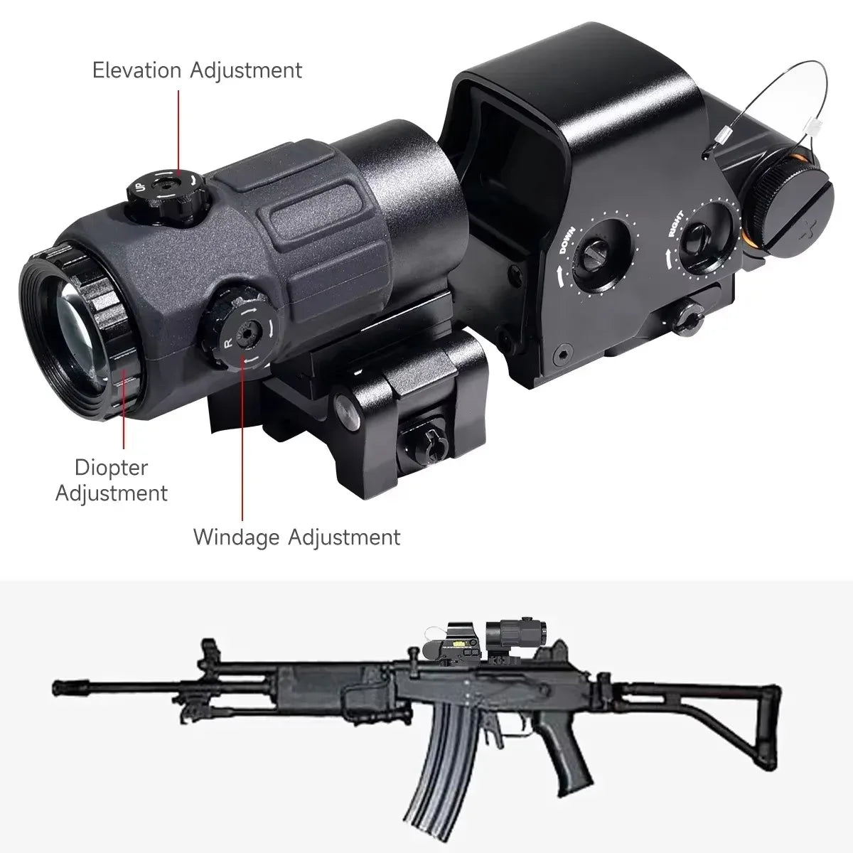 Viral Vault™ Tactical Holographic Green Red Dot Sight Hunting